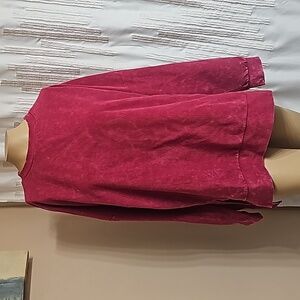 Alexis Maroon colored Corded Vintage Pullover ! NWT!